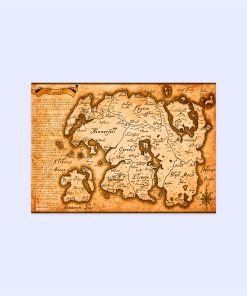 پوستر هومرو مدل فلزی طرح Skyrim کد PS758