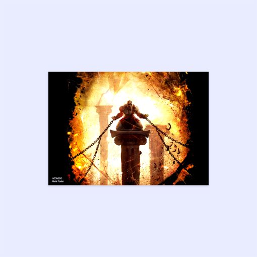 پوستر هومرو مدل فلزی طرح God of War کد PS497