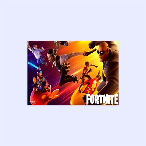 پوستر هومرو مدل فلزی طرح Fortnite کد PS469
