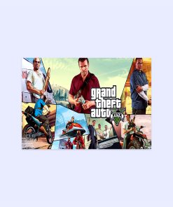 پوستر هومرو مدل فلزی طرح GTA کد PS536