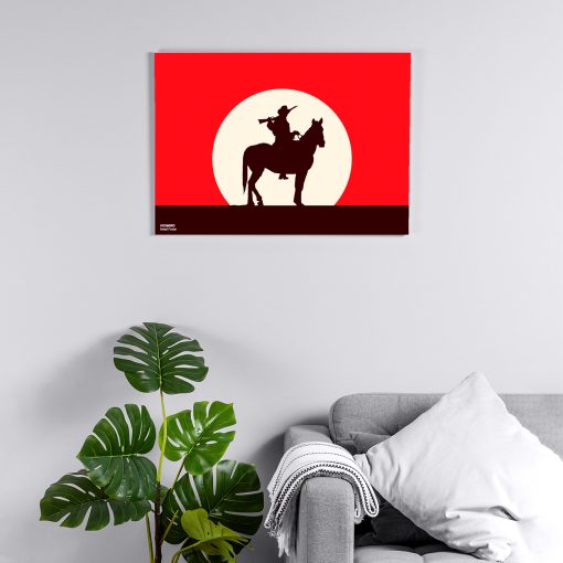 پوستر هومرو مدل فلزی طرح Red Dead Redemption کد PS682