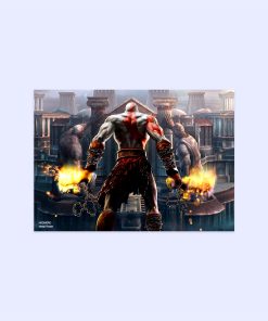پوستر هومرو مدل فلزی طرح God of War کد PS507