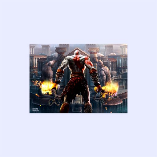 پوستر هومرو مدل فلزی طرح God of War کد PS507