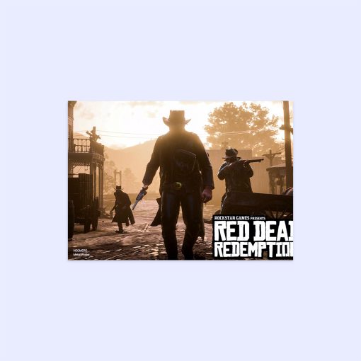 پوستر هومرو مدل فلزی طرح Red Dead Redemption کد PS692