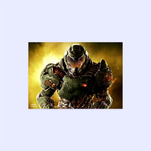 پوستر هومرو مدل فلزی طرح DOOM کد PS329