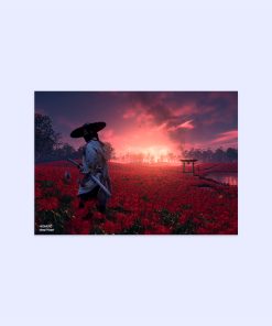 پوستر هومرو مدل فلزی طرح Ghost of tsushima کد PS848