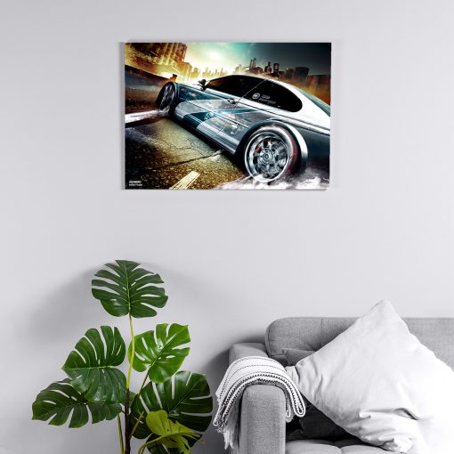 پوستر هومرو مدل فلزی طرح ماشین Need for Speed کد PS1065