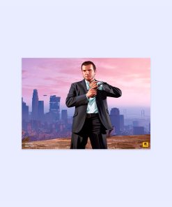 پوستر هومرو مدل فلزی طرح GTA کد PS521