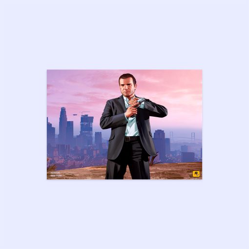 پوستر هومرو مدل فلزی طرح GTA کد PS521
