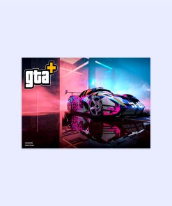 پوستر هومرو مدل فلزی طرح GTA کد PS512