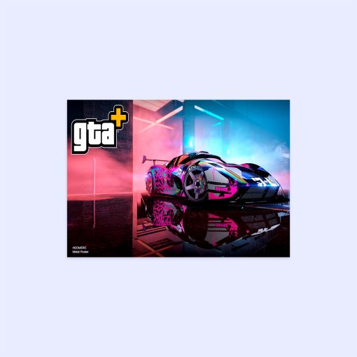 پوستر هومرو مدل فلزی طرح GTA کد PS512