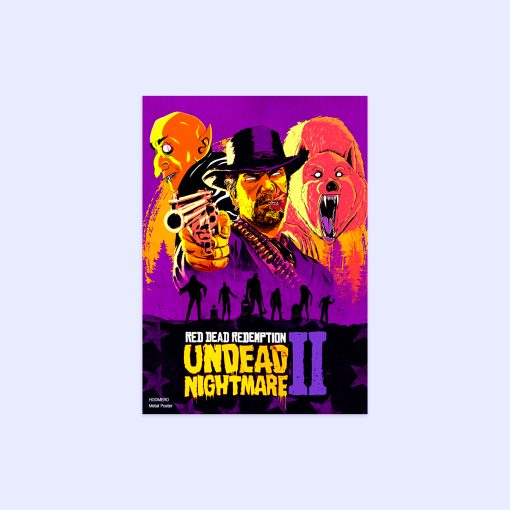 پوستر هومرو مدل فلزی طرح Red Dead Redemption کد PS706