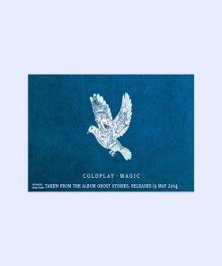 پوستر هومرو مدل فلزی طرح موسیقی COLDPLAY کد PS1468
