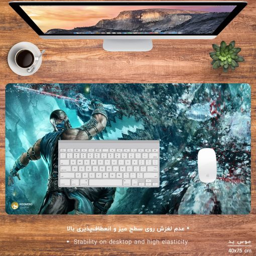 ماوس پد مخصوص بازی هومرو مدل MX820 طرح بازی مورتال کامبت