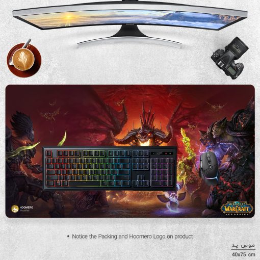 ماوس پد مخصوص بازی هومرو مدل MX969 طرح بازی وارکرفت Warcraft