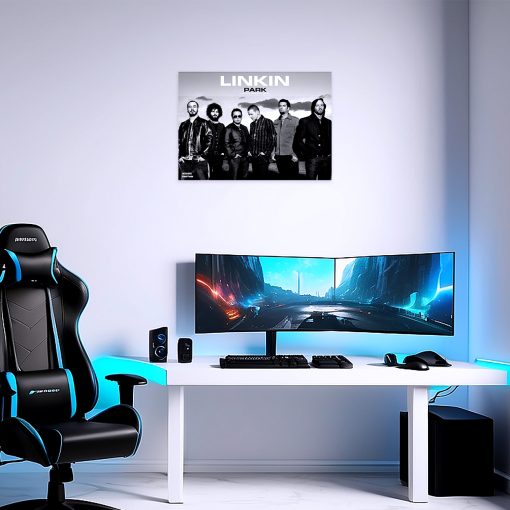 پوستر هومرو مدل فلزی طرح موسیقی Linkin Park کد PS1480