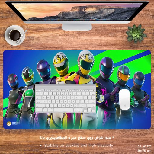 ماوس پد مخصوص بازی هومرو مدل MX294 طرح بازی فورتنایت