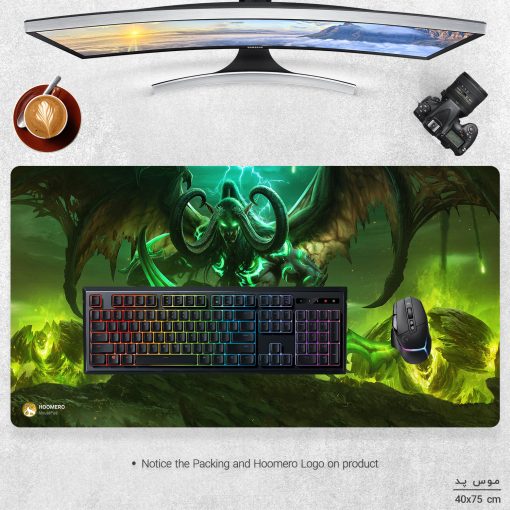 ماوس پد مخصوص بازی هومرو مدل MX966 طرح بازی وارکرفت Warcraft
