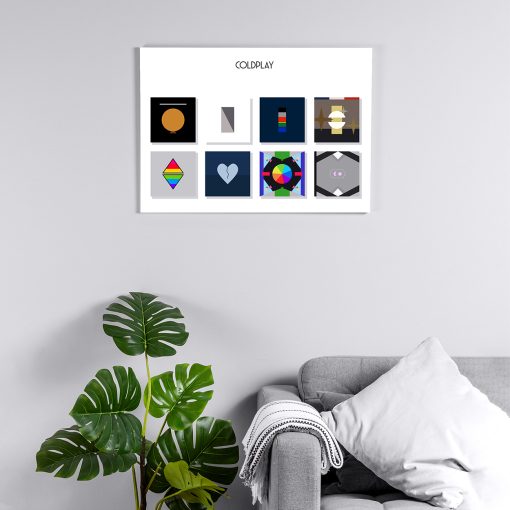 پوستر هومرو مدل فلزی طرح موسیقی COLDPLAY کد PS1467