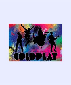 پوستر هومرو مدل فلزی طرح موسیقی COLDPLAY کد PS1460