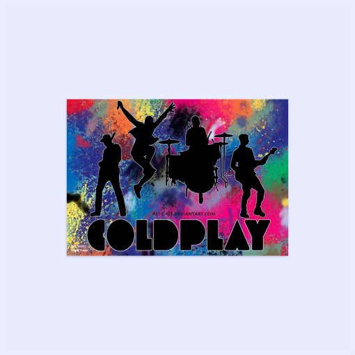 پوستر هومرو مدل فلزی طرح موسیقی COLDPLAY کد PS1460