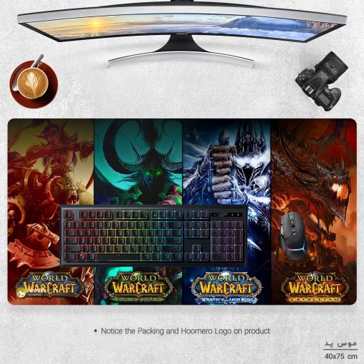 ماوس پد مخصوص بازی هومرو مدل MX972 طرح بازی وارکرفت Warcraft