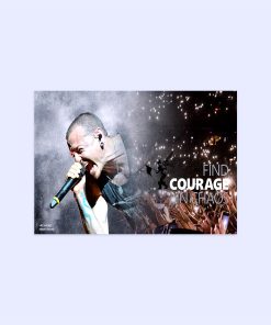 پوستر هومرو مدل فلزی طرح موسیقی Linkin Park کد PS1479