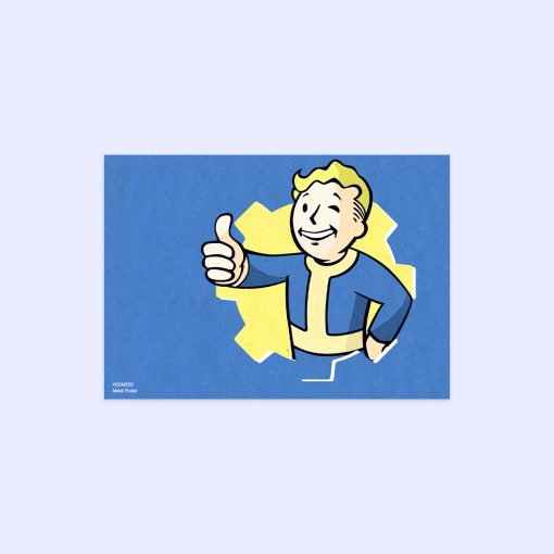 پوستر هومرو مدل فلزی طرح Fallout کد PS401