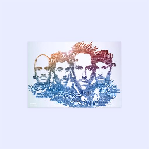 پوستر هومرو مدل فلزی طرح موسیقی COLDPLAY کد PS1470