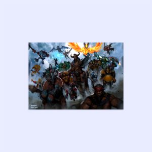 پوستر هومرو مدل فلزی طرح DotA2 کد PS348