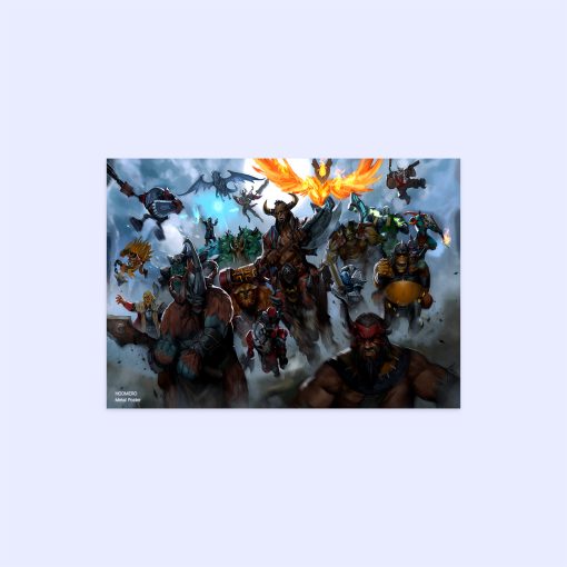 پوستر هومرو مدل فلزی طرح DotA2 کد PS348