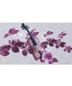 ماوس پد هومرو مدل MX758 طرح گیتار و گل و برگ