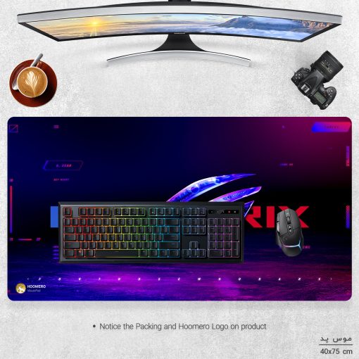 ماوس پد مخصوص بازی هومرو مدل MX503 طرح Asus Computer hardware company