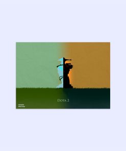 پوستر هومرو مدل فلزی طرح DotA2 کد PS344