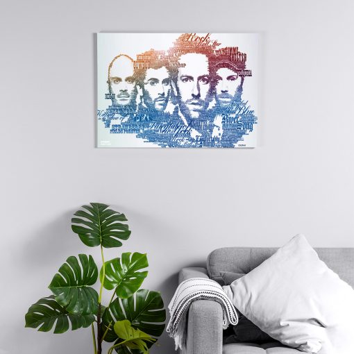 پوستر هومرو مدل فلزی طرح موسیقی COLDPLAY کد PS1470