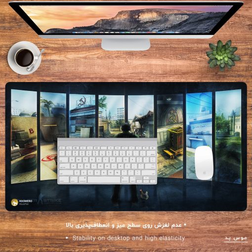 ماوس پد مخصوص بازی هومرو مدل MX991 طرح بازی کانتر استرایک