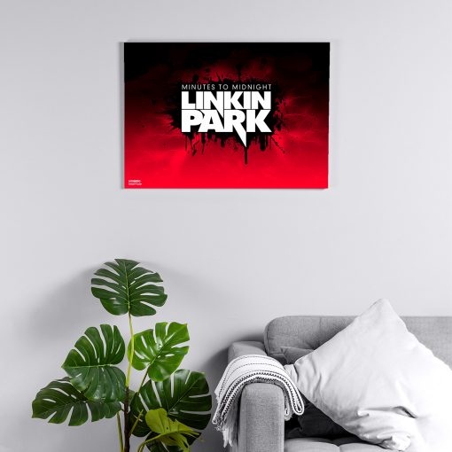 پوستر هومرو مدل فلزی طرح موسیقی Linkin Park کد PS1486