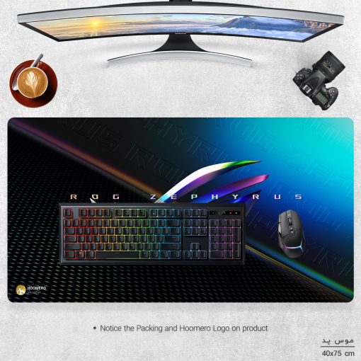 ماوس پد مخصوص بازی هومرو مدل MX501 طرح Asus Computer hardware company