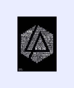 پوستر هومرو مدل فلزی طرح موسیقی Linkin Park کد PS1489