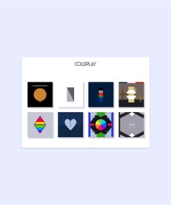 پوستر هومرو مدل فلزی طرح موسیقی COLDPLAY کد PS1467