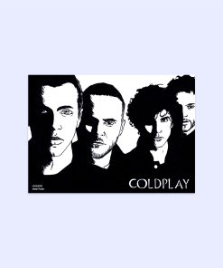 پوستر هومرو مدل فلزی طرح موسیقی COLDPLAY کد PS1461