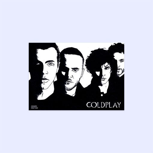 پوستر هومرو مدل فلزی طرح موسیقی COLDPLAY کد PS1461