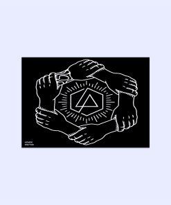 پوستر هومرو مدل فلزی طرح موسیقی Linkin Park کد PS1482
