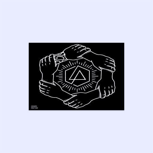 پوستر هومرو مدل فلزی طرح موسیقی Linkin Park کد PS1482