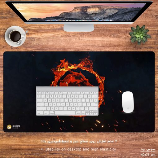 ماوس پد مخصوص بازی هومرو مدل MX823 طرح بازی مورتال کامبت