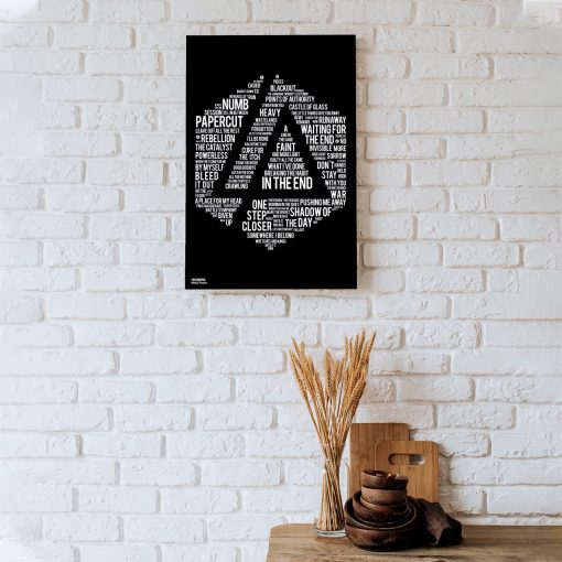پوستر هومرو مدل فلزی طرح موسیقی Linkin Park کد PS1489