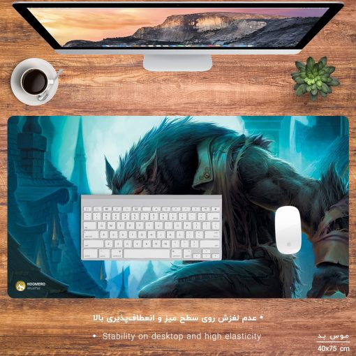 ماوس پد مخصوص بازی هومرو مدل MX968 طرح بازی وارکرفت Warcraft