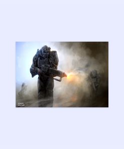 پوستر هومرو مدل فلزی طرح Fallout کد PS399