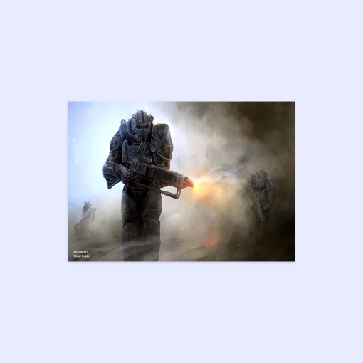 پوستر هومرو مدل فلزی طرح Fallout کد PS399