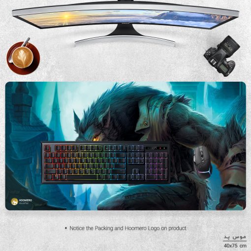 ماوس پد مخصوص بازی هومرو مدل MX968 طرح بازی وارکرفت Warcraft